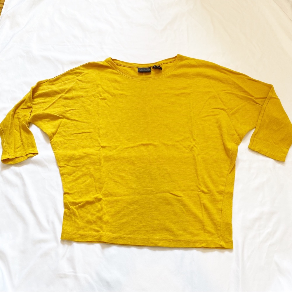 Rachel Zoe Mustard Yellow Top